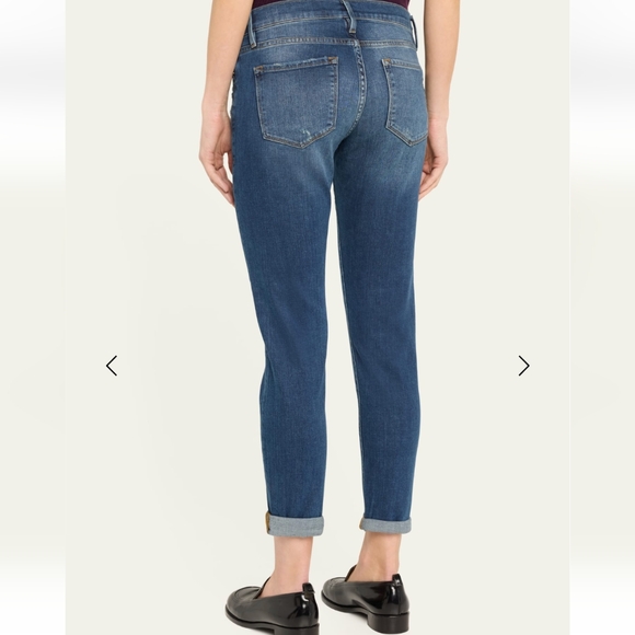 Frame Denim Le Garcon Straight Jeans In Azure Size 27 - Picture 4 of 14